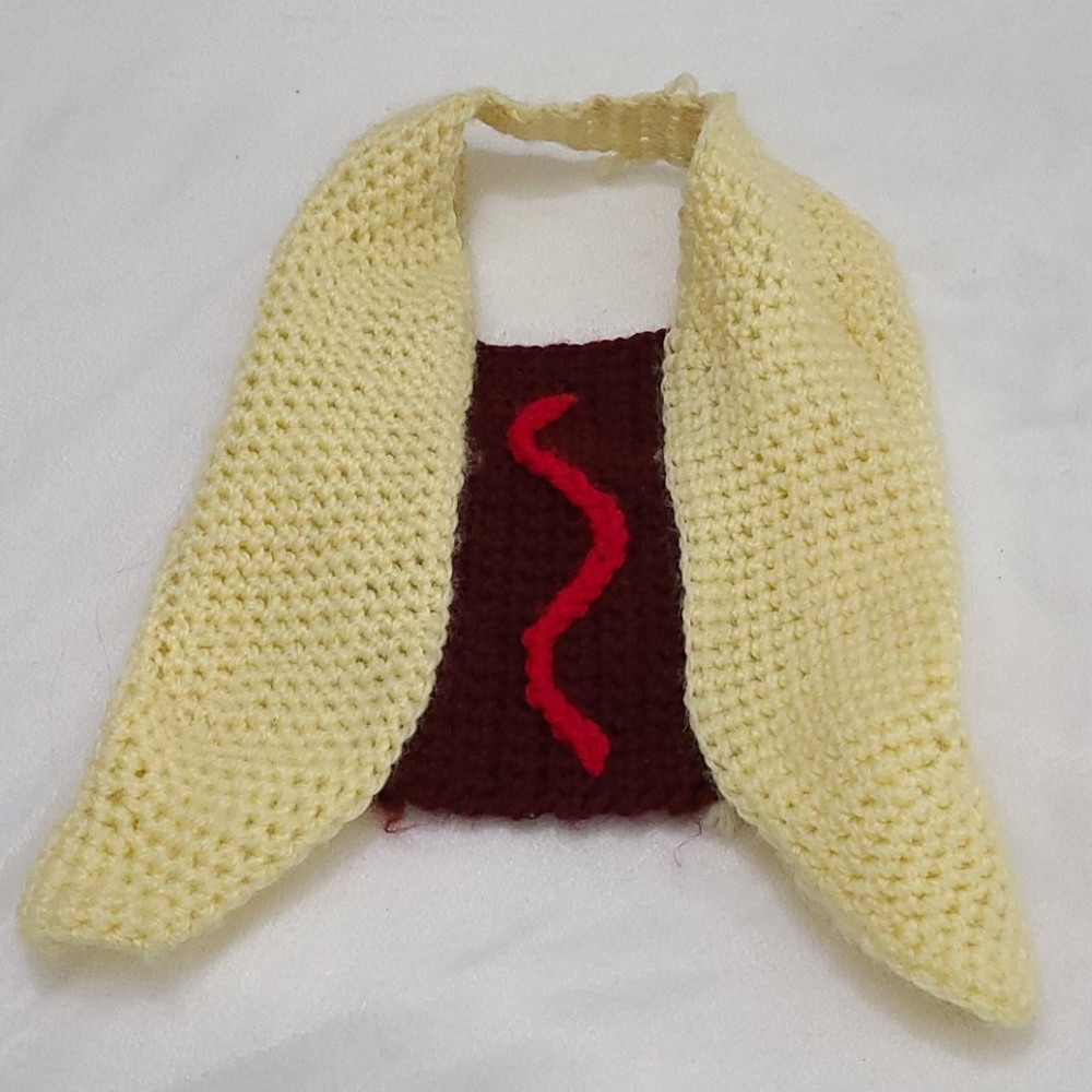 Adorable Crochet Hot Dog Pet Sweater - Picture 1 of 7